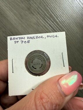 2 for $15 sale: vintage transportation token Benton Harbor and St. Joseph, MI